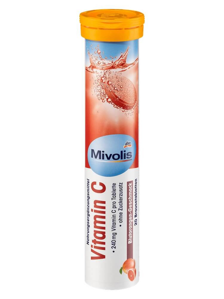 Vitamin C Mivolis (240mg 20 viên C sủi  của Đức bổ sung sức đề kháng cho cơ thể...