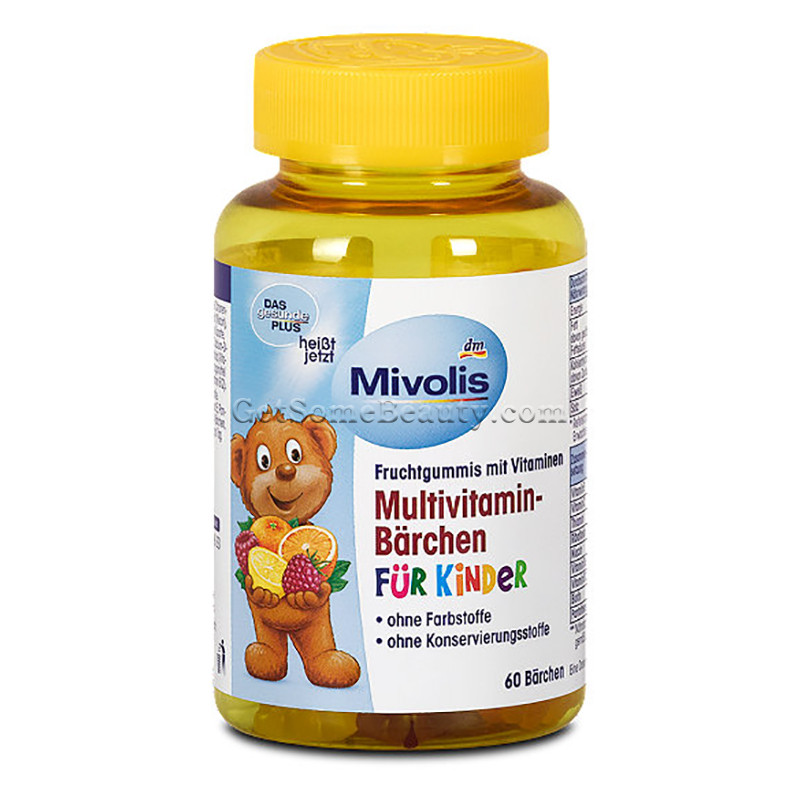 Mivolis Multivitamin-Barchen (gấu bông tổng hợp vitamin cho trẻ em) 60 gấu bổ dưỡng...