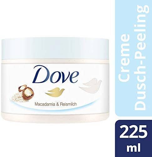 DOVE creme-dusch-peeling ( Tẩy tế bào chết,sản phẩm tuyệt vời để sử dụng trong phòng tắm)225ml