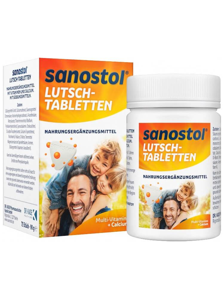 Sanostol ( 75 viên vitamin tổng hợp dành cho trẻ em từ 4 tuổi trở lên và người lớn)