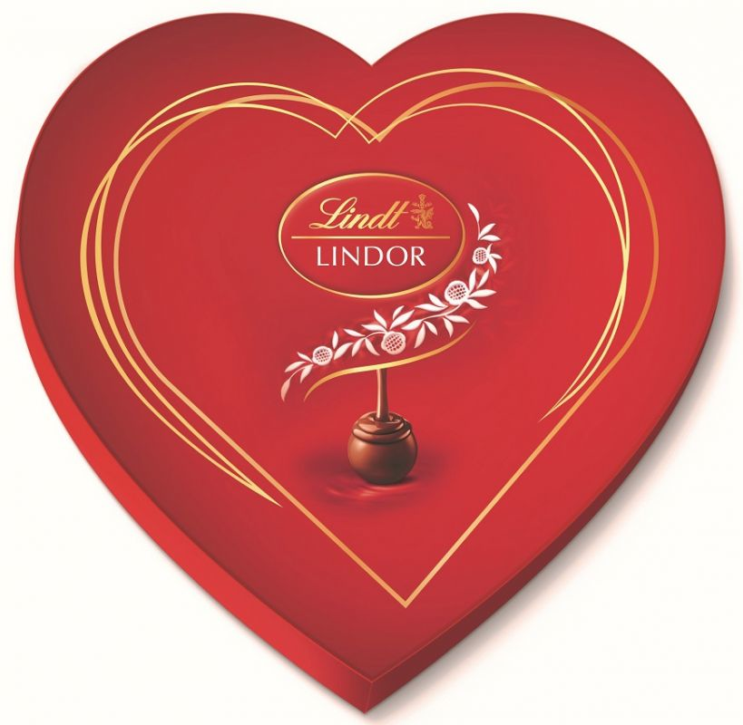 Lindt lindor cardboard heart 125gram ( sô cô la thơm ngon no alkohol)